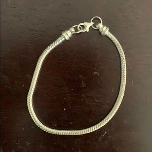 Silver Rope Bracelet